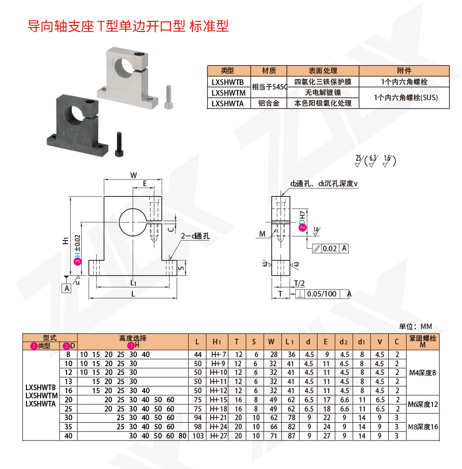 31軸支座 T型單邊開口型 標(biāo)準(zhǔn)型 31軸支座 T型單邊開口型 標(biāo)準(zhǔn)型